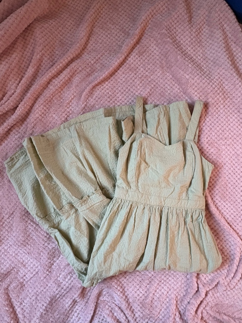T.J.Maxx Sage Green Girls Cotton-Blend Short Set